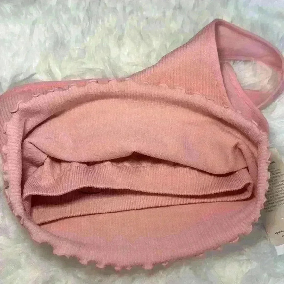 SPIRITUAL GANGSTER NWT Luna One Shoulder Seamless Tank Peony/Pink Women Size XS - Picture 9 of 15